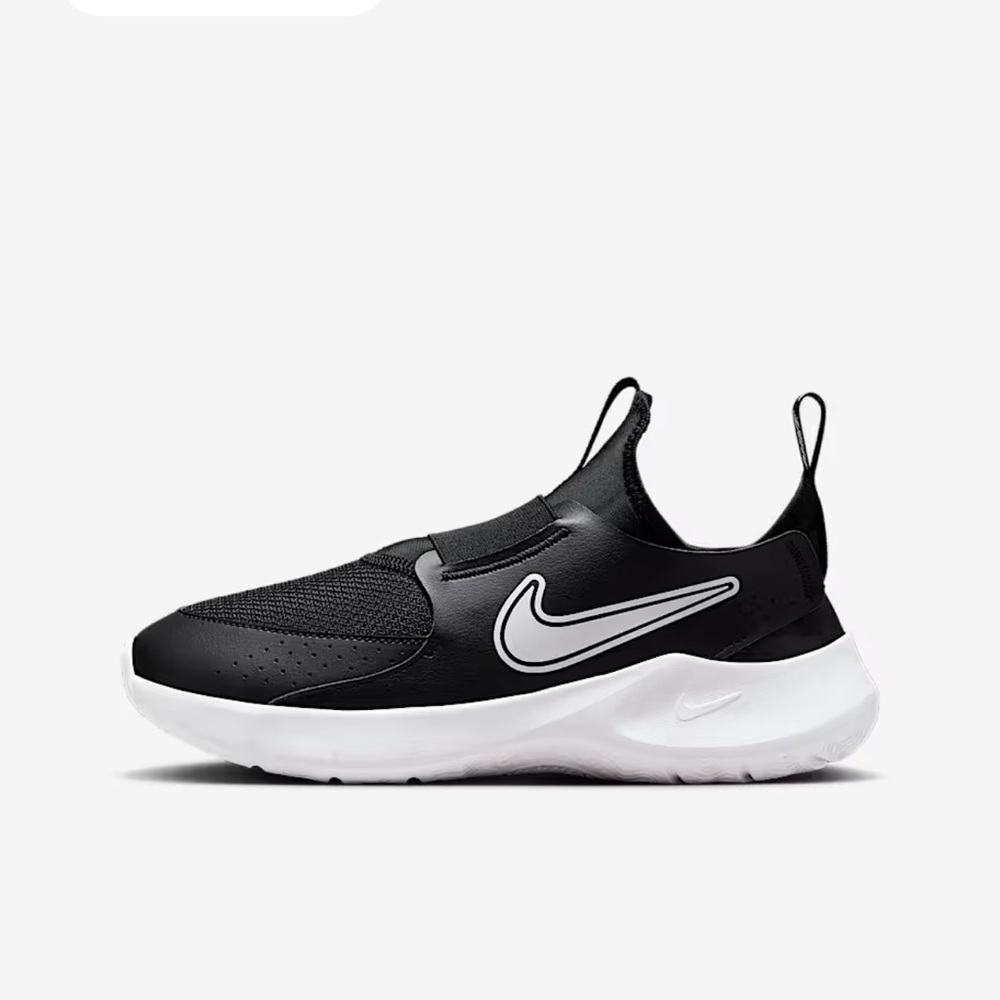 Nike Black and White Slip-On Shoes